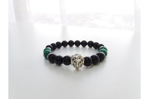 Prosperity & Protection - Malachite & Onyx Bracelet