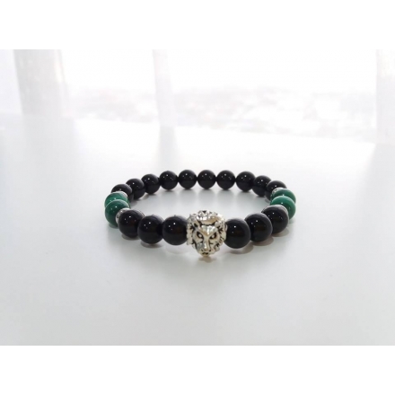 Prosperity & Protection - Malachite & Onyx Bracelet