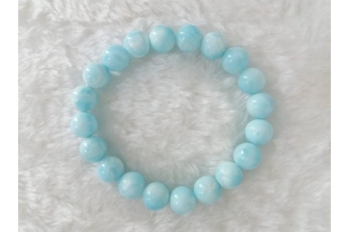 Blue Hemimorphite Bracelet (10mm)